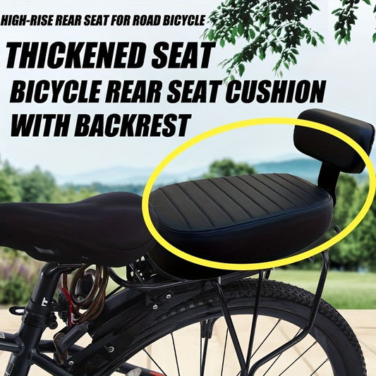 bicycle rear seat cushion, thickened seat, backrest for bicycle, road bicycle accessory, high quality bicycle V1102-140-BLA-67065
