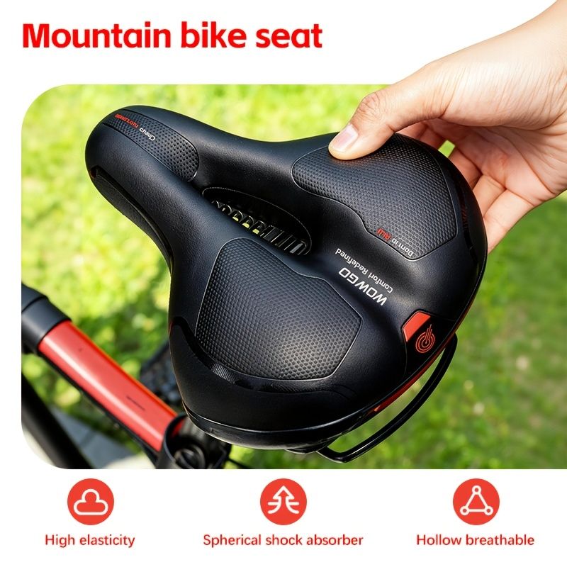 bicycle saddle, comfortable bicycle saddle, high-quality bike parts, granular surface saddle, hollow-out V1102-140-BLA-77602