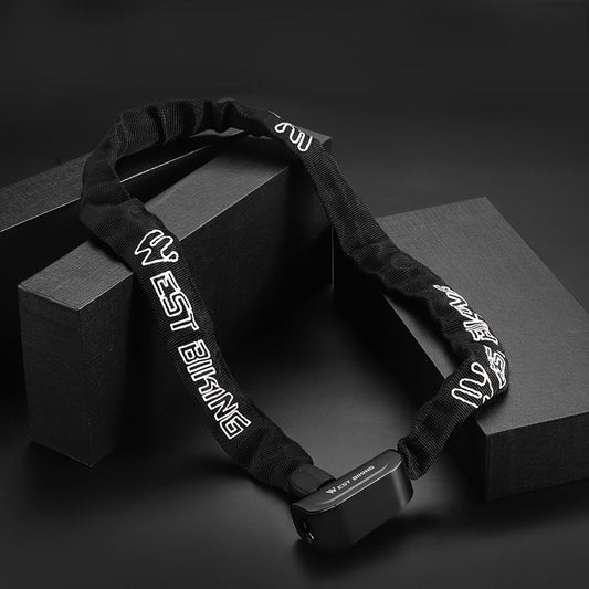 bike chain lock, bicycle security, high-quality bike lock, durable bike chain, stylish bike lock, hardened V1102-140-BLA-89040