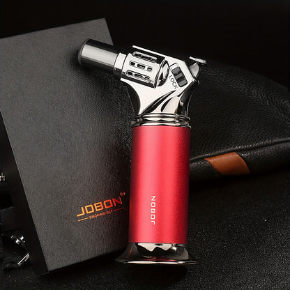 Red Jet Flame Torch Lighter, Wind-resistant Lighter, Refillable Butane Lighter, Electrician Soldering Tool, V1102-145-SIL-93714