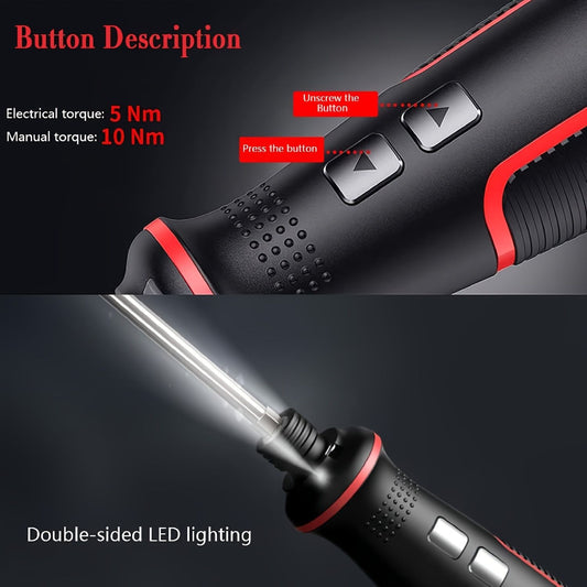 41-in-1 electric screwdriver, rechargeable screwdriver, multi-functional tool set, DIY tools, professional V1102-147-BLA-04074