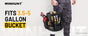 Black bucket tool organizer, tool storage, heavy duty tool organizer, multiple tool pockets, DIY tool V1102-148-SIL-80786