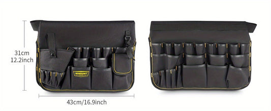 Black bucket tool organizer, tool storage, heavy duty tool organizer, multiple tool pockets, DIY tool V1102-148-SIL-80786