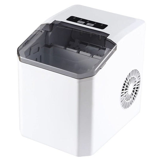 mini ice maker, household ice maker, portable ice maker, desktop ice maker, automatic ice maker, smart ice maker, bullet ice maker, dormitory ice maker, Australia, summer, small appliance, countertop ice machine - White - Size Australian Standard