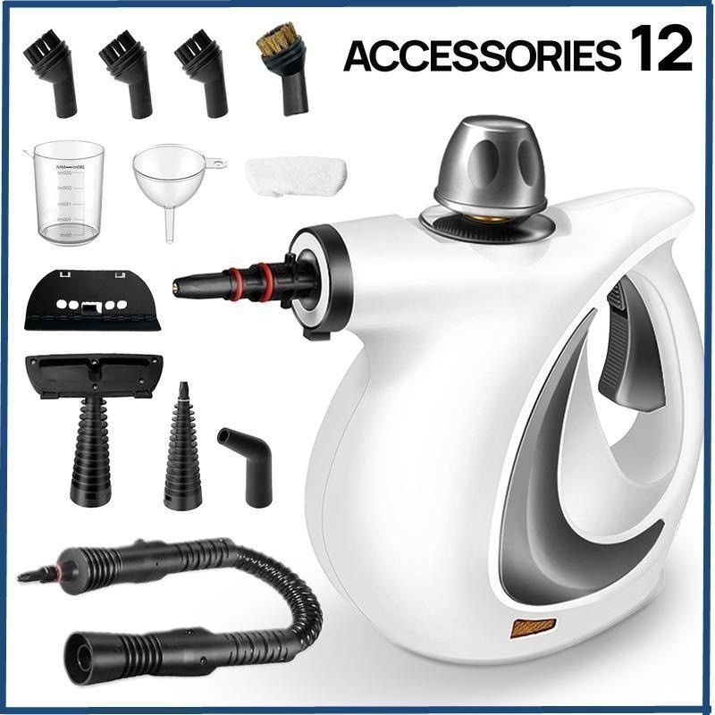 multifunctional steam cleaner, high-pressure steam cleaner, home cleaning Australia, air conditioner cleaner, kitchen range hood cleaner, chemical-free cleaning, steam sanitizer - Yellow - Size A12-piece set