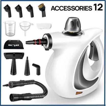 multifunctional steam cleaner, high-pressure steam cleaner, home cleaning Australia, air conditioner cleaner, kitchen range hood cleaner, chemical-free cleaning, steam sanitizer - Yellow - Size A12-piece set