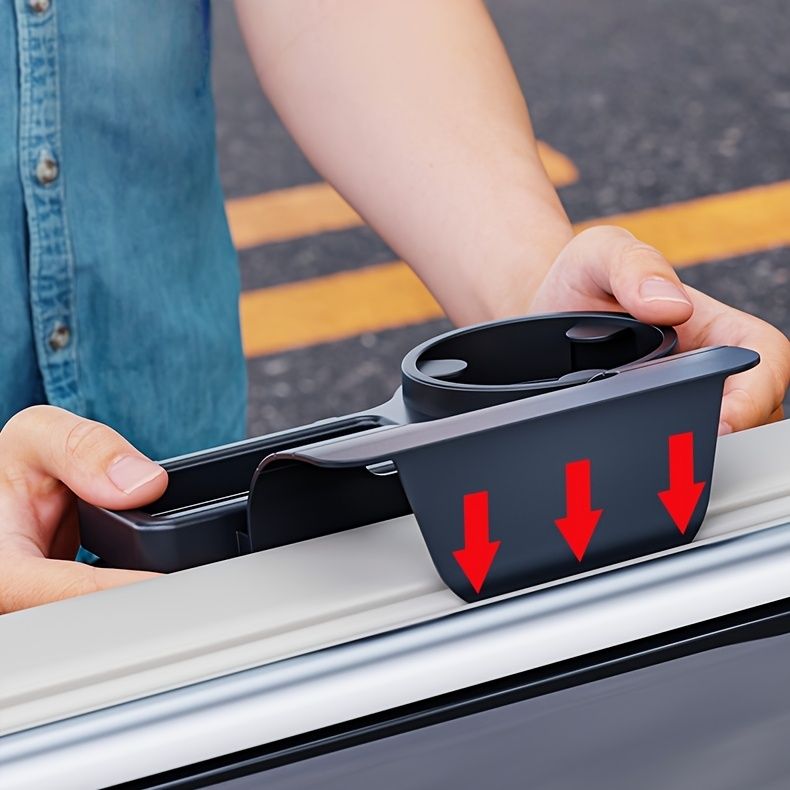 car door storage, cup holder organizer, car accessories, car interior organization, car essentials, car V1102-800-61487