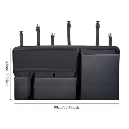 car trunk organizer, car storage, car accessories, high quality organizer, multiple compartments, trunk V1102-805-BLA-29863