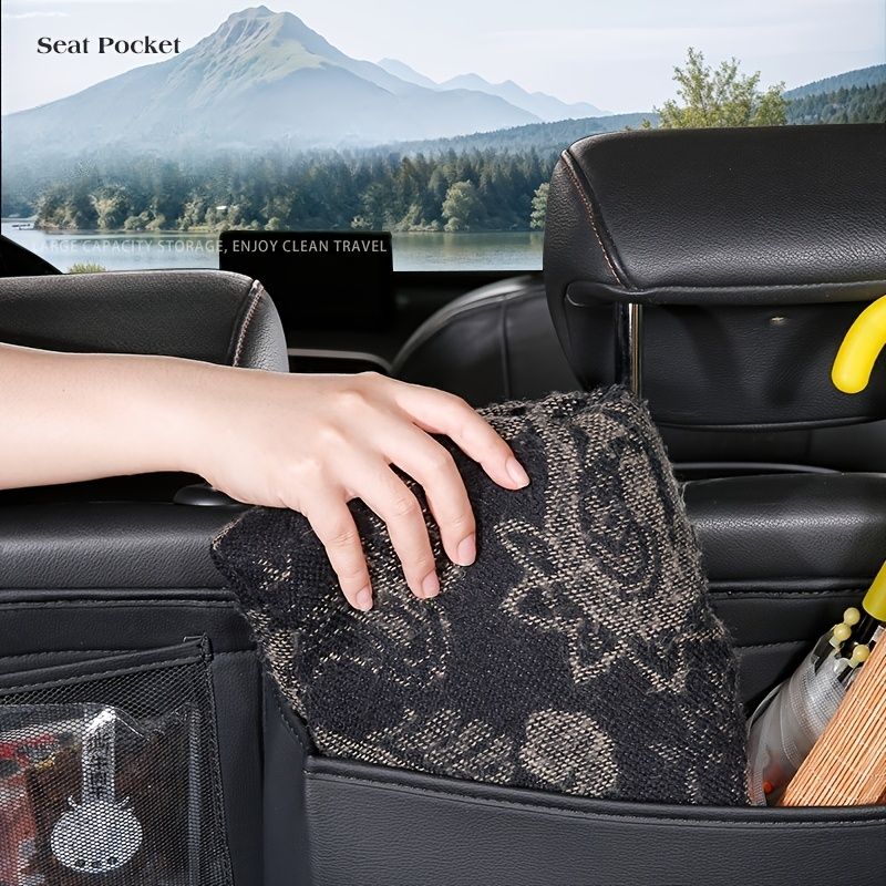 car trunk organizer, car storage, car accessories, high quality organizer, multiple compartments, trunk V1102-805-BLA-29863