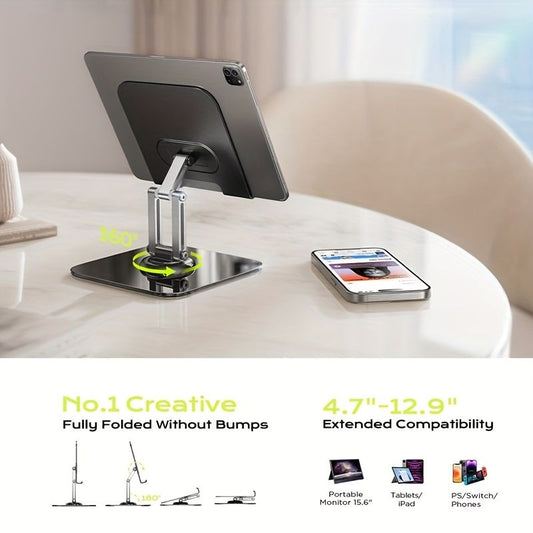Black Silver laptop stand, 360 degree rotatable, ergonomic laptop stand, laptop accessories, adjustable V1102-889-SIL-39874