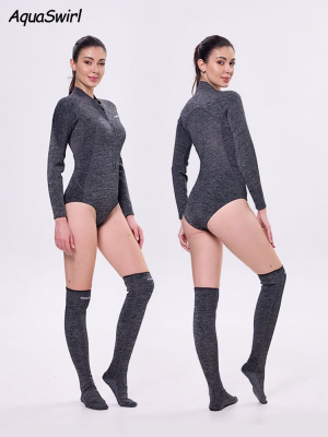 2MM jellyfish suit diving wet clothes jellyfish suit snorkeling swimsuit super elastic skin-friendly 2-piece V1102-AQ-012-S