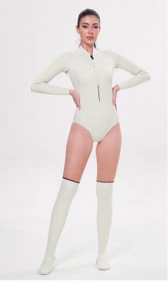 2MM jellyfish suit diving wet clothes jellyfish suit snorkeling swimsuit super elastic skin-friendly 2-piece V1102-AQ-012WHITE-XXL