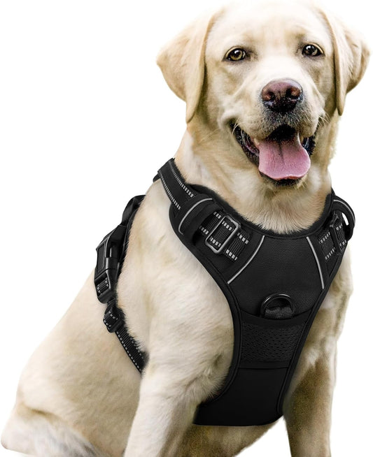 Harness for Dogs, Anti-Strain, Pet Harness, Adjustable, Outdoor Pet Vest 3M Reflective Strip, Oxford Cloth V1102-B01M8JT6FT