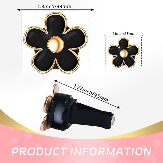 6 Pack Colorful Daisy Flower Car Air Vent Clips Car Air Outlet Freshener Clip for Car Interior Decoration V1102-B0CJCK1997