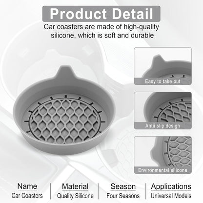 Car Cup Holder Coaster, Silicone Cup Holder Insert, Universal Anti-Slip Cup Holder, Auto Accessories Interior V1102-B0CWQ78C9F
