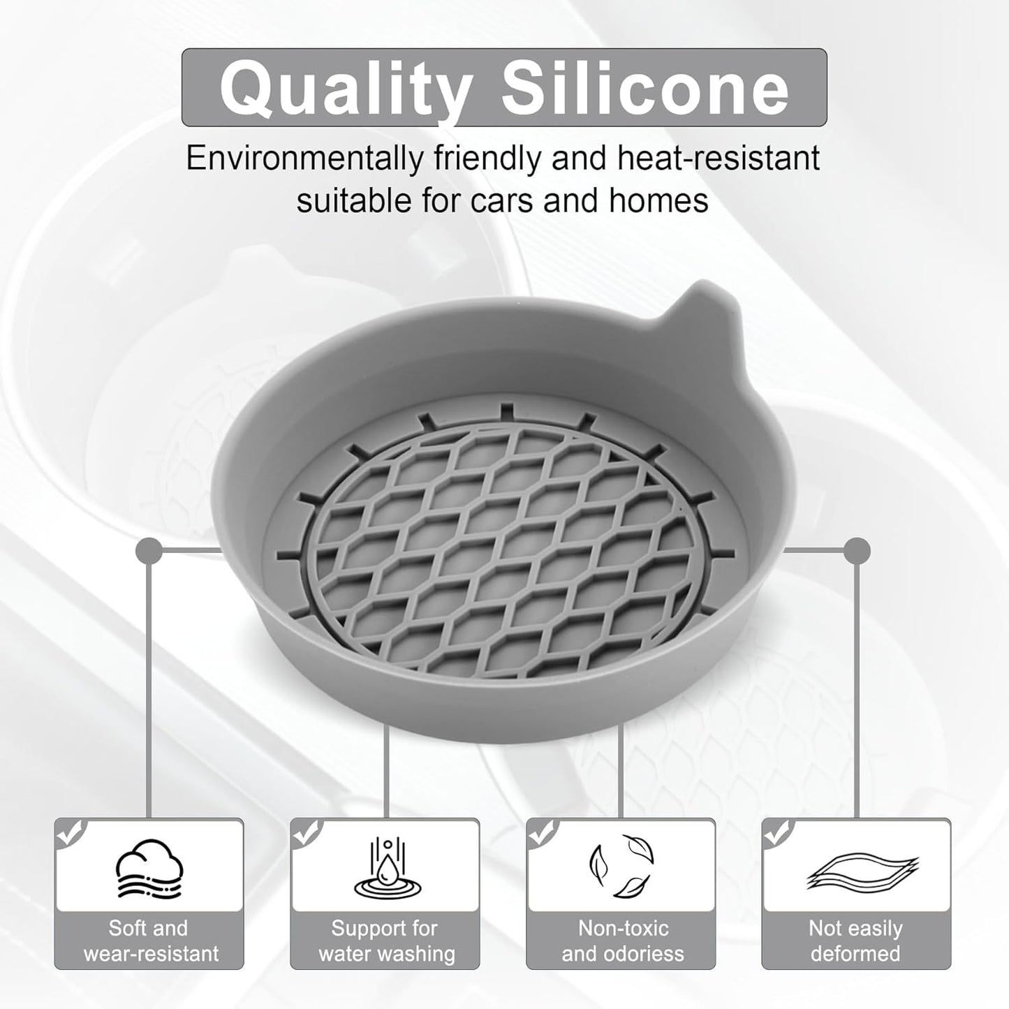 Car Cup Holder Coaster, Silicone Cup Holder Insert, Universal Anti-Slip Cup Holder, Auto Accessories Interior V1102-B0CWQ78C9F