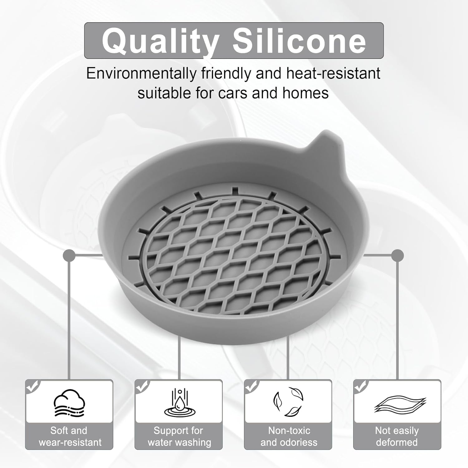 Car Cup Holder Coaster, Silicone Cup Holder Insert, Universal Anti-Slip Cup Holder, Auto Accessories Interior V1102-B0CWQ78C9F