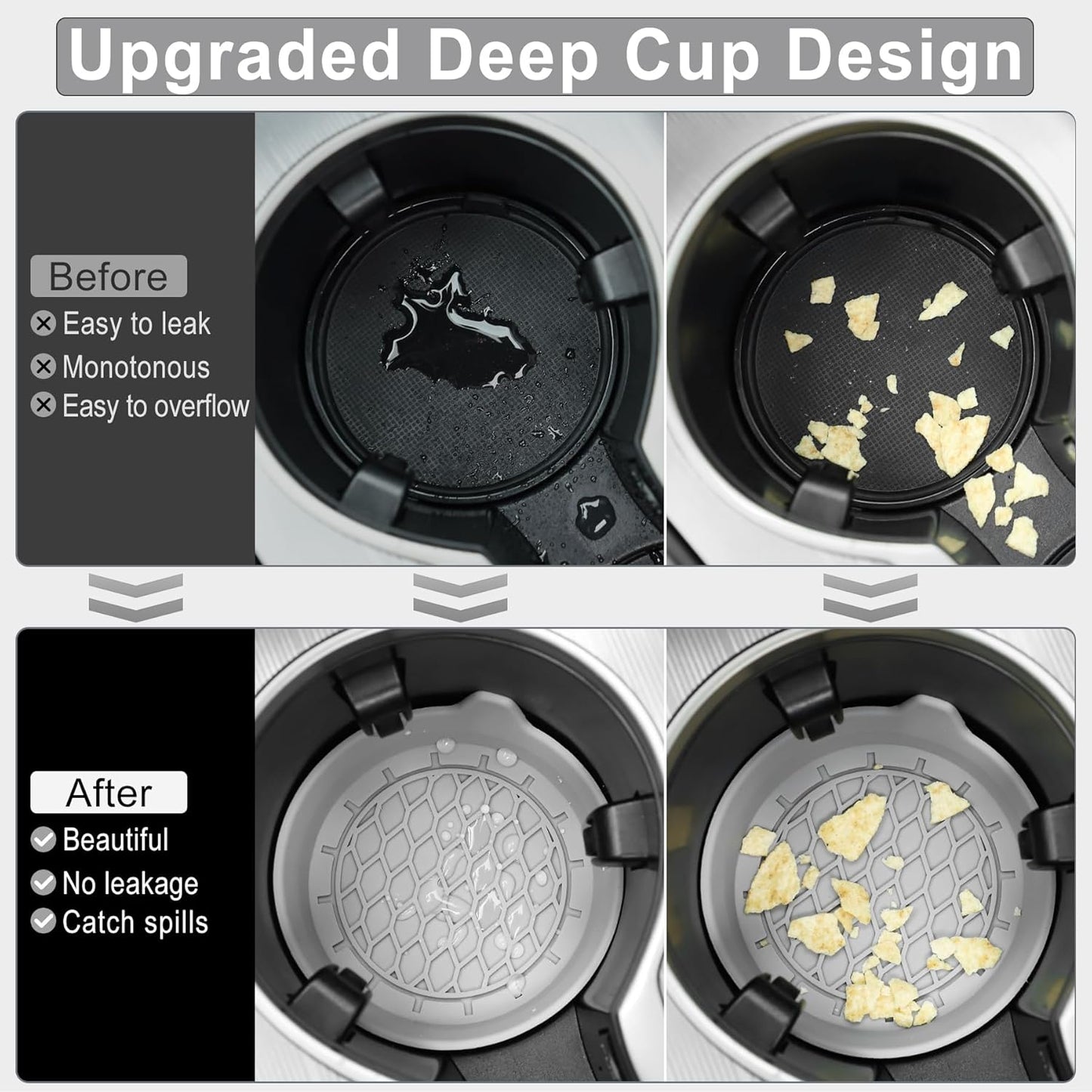 Car Cup Holder Coaster, Silicone Cup Holder Insert, Universal Anti-Slip Cup Holder, Auto Accessories Interior V1102-B0CWQ78C9F