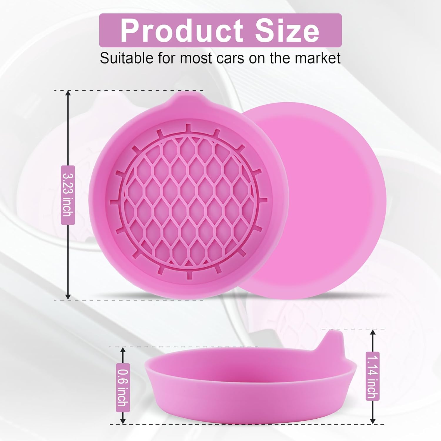 Car Cup Holder Coaster, Silicone Cup Holder Insert, Universal Non-Slip Cup Holder, Auto Accessories Interior V1102-B0CWQ7ZFWB