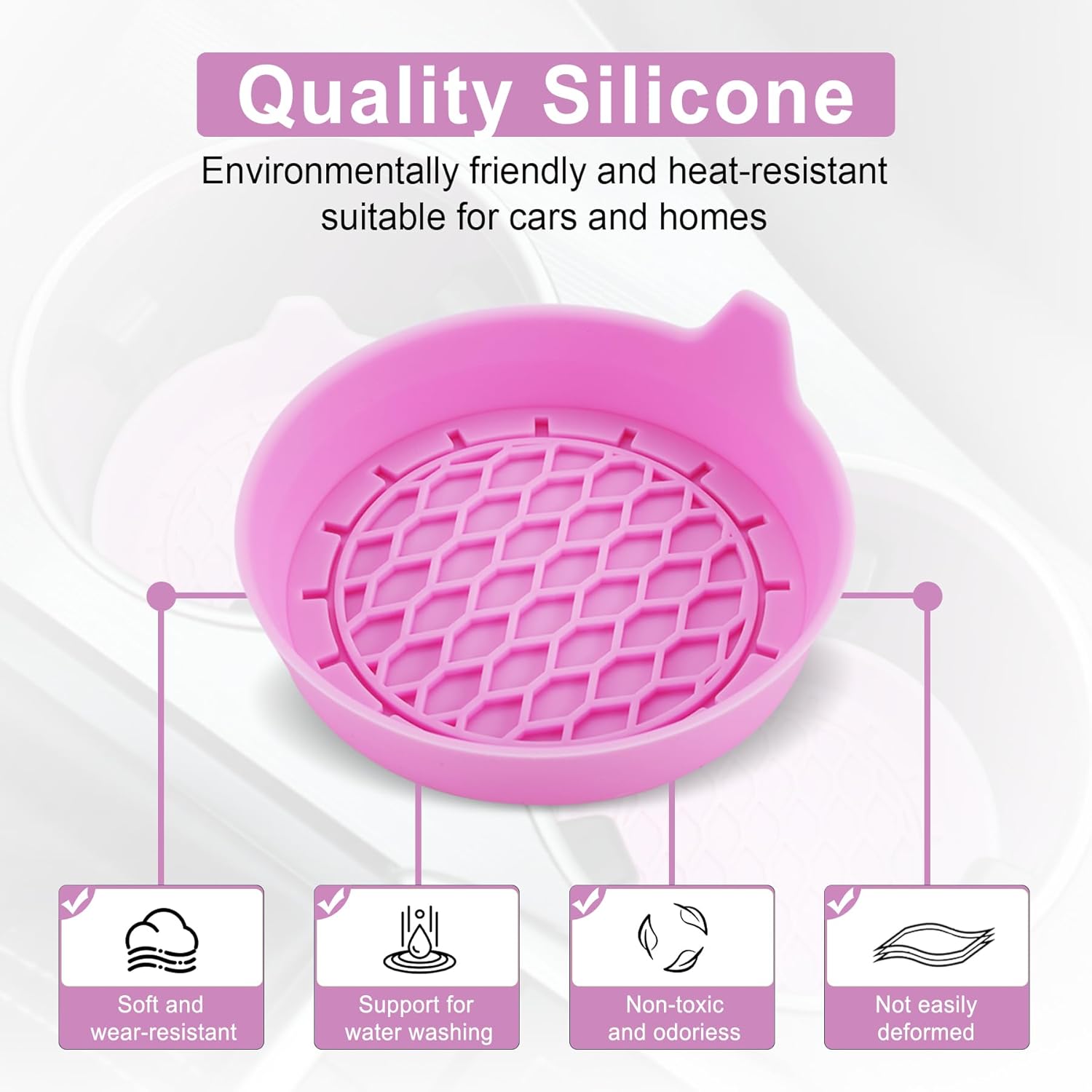 Car Cup Holder Coaster, Silicone Cup Holder Insert, Universal Non-Slip Cup Holder, Auto Accessories Interior V1102-B0CWQ7ZFWB