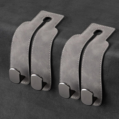 Car Headrest Hook, Car Hook for Wallet & Bag, Car Wallet Hook (Grey - Pack of 2) V1102-B0CX1C2CHY