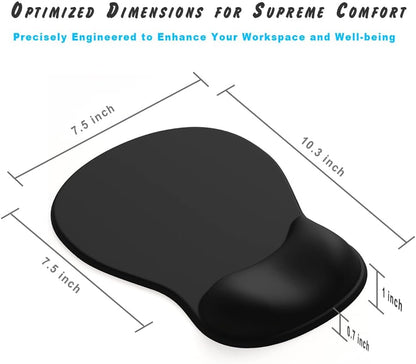 Gel Wrist Rest Mouse Pad - Ergonomic Office Mouse Pad with Wrist Support - Non-Slip, Design Desktop Accessory V1102-B0D3RDFHZH