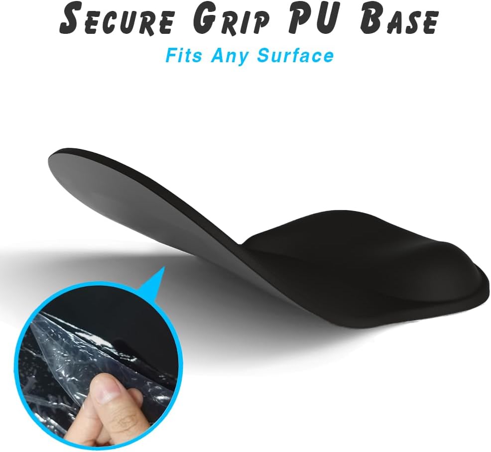 Gel Wrist Rest Mouse Pad - Ergonomic Office Mouse Pad with Wrist Support - Non-Slip Design Desktop Accessory V1102-B0DK4GRHXM