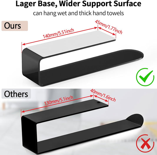 Hand Towel Holder, Self Adhesive Towel Racks for Bathroom Wall Mounted, 8 Inch Square Hand Towel Bar Stick on V1102-B0F21K4YHJ