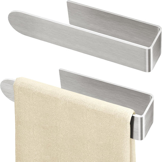 Adhesive Hand Towel Holder, 8 Inch Towel Holder for Bathroom Wall Mounted, Self Adhesive Square Stick on V1102-B0FDKPYFS3