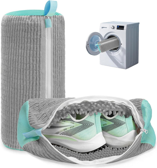 Shoe Washer Bag Laundry Shoe Bag for Washer & Dryer, Reusable 2 Pack Sneaker Cleaning Bag, 360 degrees Deep V1102-B0FLPWSX7Z