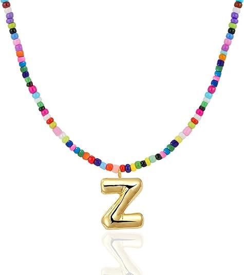 Colorful Initial Necklaces Graduation Gifts for Girls Kids Teens, 6-18 Year Old Girl Birthday Gift Teen Girl V1102-B0FR37VH4S