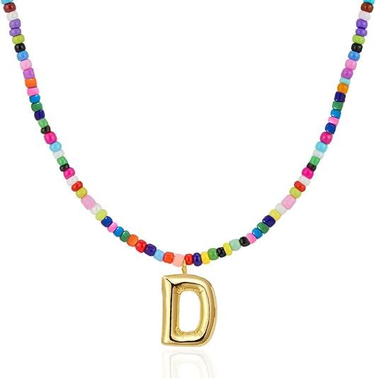 Colorful Initial Necklaces Graduation Gifts for Girls Kids Teens, 6-18 Year Old Girl Birthday Gift Teen Girl V1102-B0FR3BJ74J