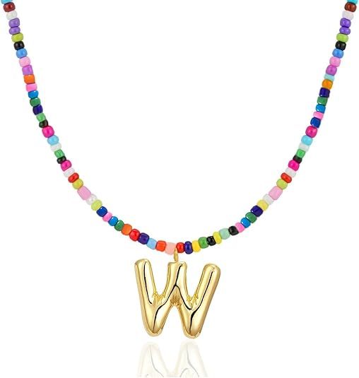 Colorful Initial Necklaces Graduation Gifts for Girls Kids Teens, 6-18 Year Old Girl Birthday Gift Teen Girl V1102-B0FR3CXC7C