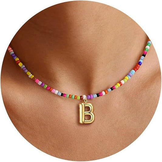 Colorful Initial Necklaces Graduation Gifts for Girls Kids Teens, 6-18 Year Old Girl Birthday Gift Teen Girl V1102-B0FR3FR5XK