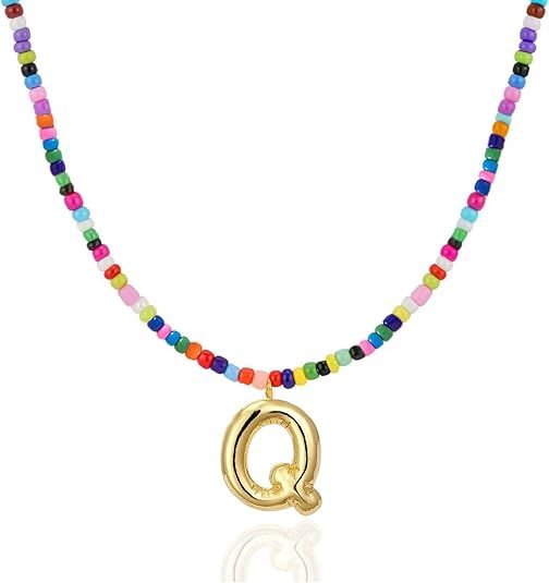 Colorful Initial Necklaces Graduation Gifts for Girls Kids Teens, 6-18 Year Old Girl Birthday Gift Teen Girl V1102-B0FR3JK9VC