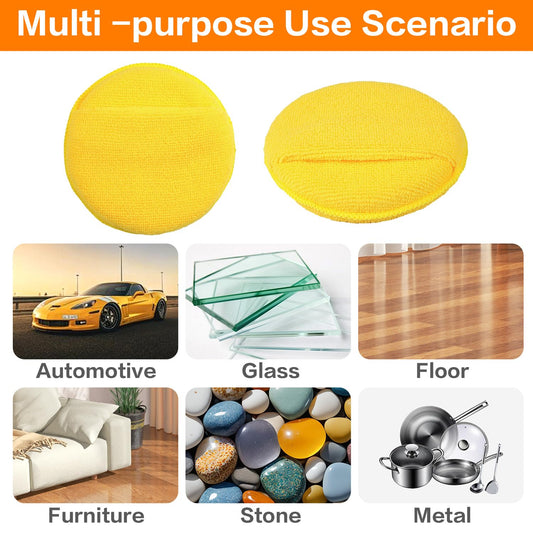 Microfiber Wax Applicator Pads, Car Wax Applicator with Finger Pocket, Buffing & Detail Polishing Foam Pads V1102-B0FV4Q875K