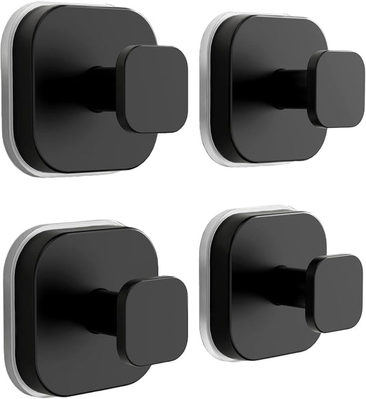 Suction Cup Hooks for Inside Shower,Heavy Duty Reusable No-Drill Hooks for Bathroom V1102-B0G5N9PSBK