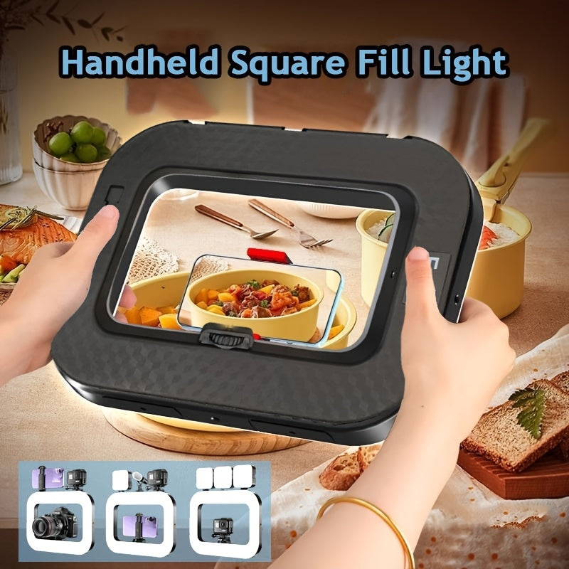 Smart Dual-Mode Fill Light|One-Touch Color Temperature Switching + Stepless Dimming, Portable Ring Light with V1102-BGD001