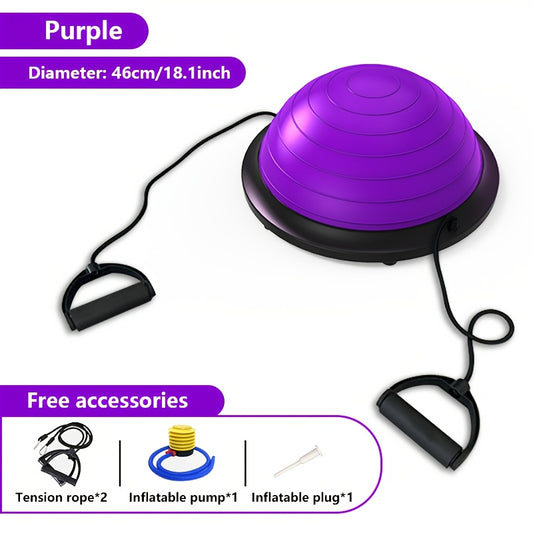 Hemisphere Trainer - Portable Inflatable Balance Trainer, specifically designed for core training, yoga, V1102-BQXL003