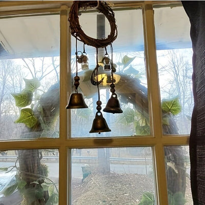 Bell Door Handle Protector Pendant, Vine-style Wind Chime, Witch Prayer Crystal Wind Chime, Home Decor V1102-BSLD001