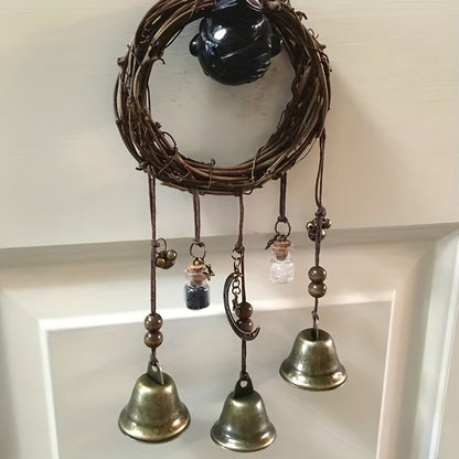 Bell Door Handle Protector Pendant, Vine-style Wind Chime, Witch Prayer Crystal Wind Chime, Home Decor V1102-BSLD001