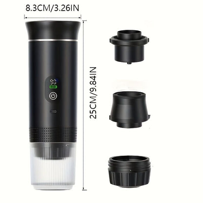 BALCK Upgraded Portable Coffee Maker with Temperature and Power Display, USB-C Charging, Self-Heating & Cold V1102-BXSKFJ001