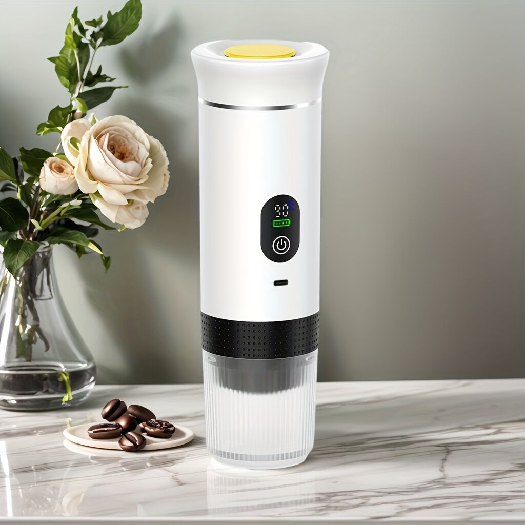 BALCK Upgraded Portable Coffee Maker with Temperature and Power Display, USB-C Charging, Self-Heating & Cold V1102-BXSKFJ001