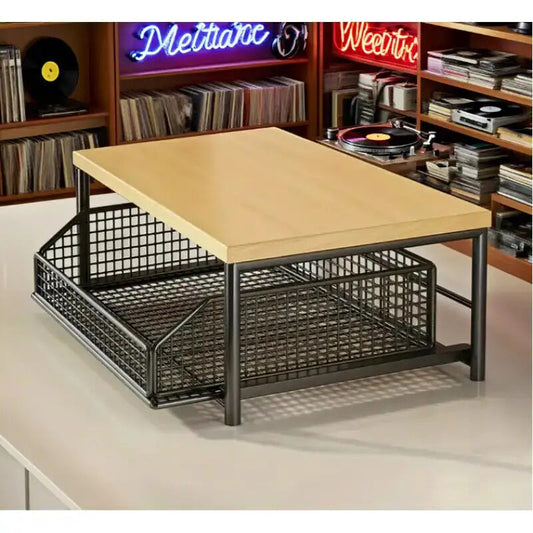 Modern Kitchen Microwave Shelf with Drawer: Sturdy and solid structure, designed to save counter space for V1102-CTSZWJ001