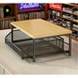 Modern Kitchen Microwave Shelf with Drawer: Sturdy and solid structure, designed to save counter space for V1102-CTSZWJ001