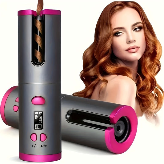 USB LCD Wireless Charging Automatic Portable Hair Curler Smart Home Personal Care Appliance Mini Hair Curling V1102-DDJFB001