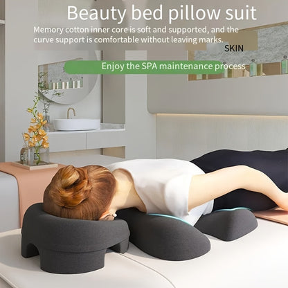 Comfort Zoning, No Fatigue-Ergonomic Beauty Bed Pillow Set(dark gray) V1102-DGNAMZ001