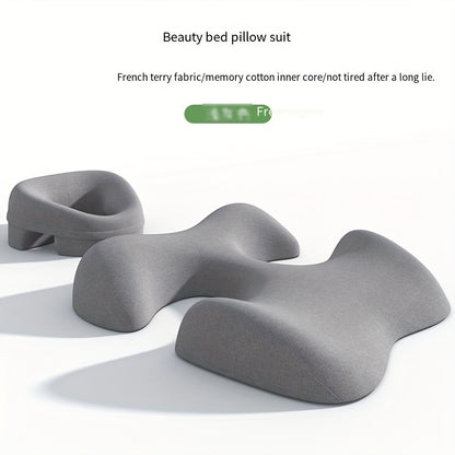 Comfort Zoning, No Fatigue-Ergonomic Beauty Bed Pillow Set(dark gray) V1102-DGNAMZ001