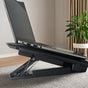 **Fully Compatible Laptop Stand|Dual-Fan Cooling + Ergonomic Angle Adjustment, All-in-One Portable Design for V1102-DNSRQ001