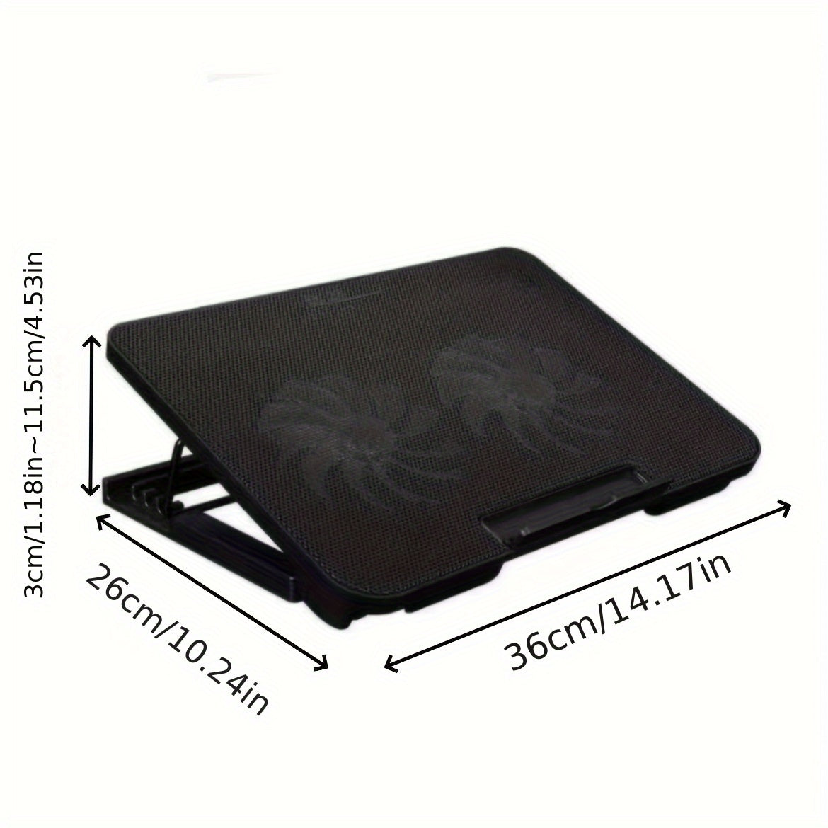 **Fully Compatible Laptop Stand|Dual-Fan Cooling + Ergonomic Angle Adjustment, All-in-One Portable Design for V1102-DNSRQ001